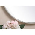 thumbnail image 6 of Metal frame round mirror with decorative hook 18 inch in Silver, 6 of 7