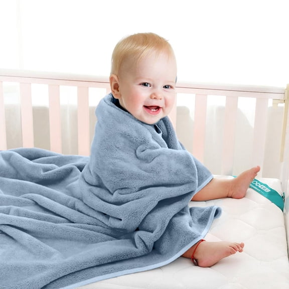 Outoloxit Super Soft Baby Bath Towel 6-Layer Cotton Newborn Towel Blanket 27.5x55 Inches for Infants and Toddlers