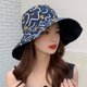 thumbnail image 5 of Sombrero de pescador para mujer Reversible: Sombrero de pesca con letras bordadas Sombrero de safari Sombrero para el sol, 5 of 6