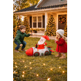 thumbnail image 3 of Firstness 3ft Tall Christmas Inflatable, Santa Sleigh Xmas Inflatable with LED Lights for Christmas Holiday Outdoor Yard Decorations, 3 of 5