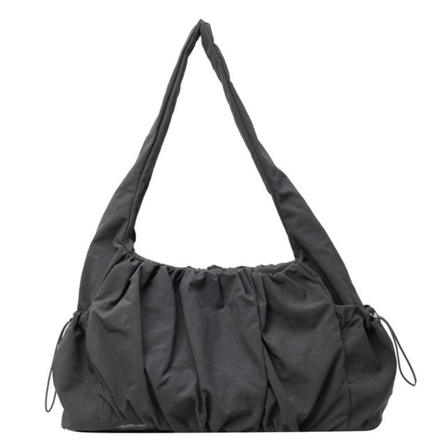 Bolso Hombro Mujer Chic Hobo Bag Multibolsillos Nube Plisada para Viajes Al Aire Libre Hugtrwg