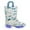 Grey Dinosaur, variant on EUXTERPA Girls Glitter Rain Boots Toddler Kids Light Up Rainbow Boots with Handles Toddler Size 10