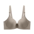 thumbnail image 2 of SELONE Underwire Bras for Women Full Coverage Push Up Seanless Lightly T Shirt Bra Spaghetti Strap Bras Solid Underwear, 2 of 2
