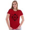 thumbnail image 4 of Compass Diamond Symbolic Spiritual Womens Slim Fit Graphic Tee Brisco Brands X, 4 of 5