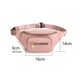 thumbnail image 2 of Riñoneras para mujer y hombre, riñonera de moda, riñonera informal y bonita para viajar, color rosa, 2 of 5