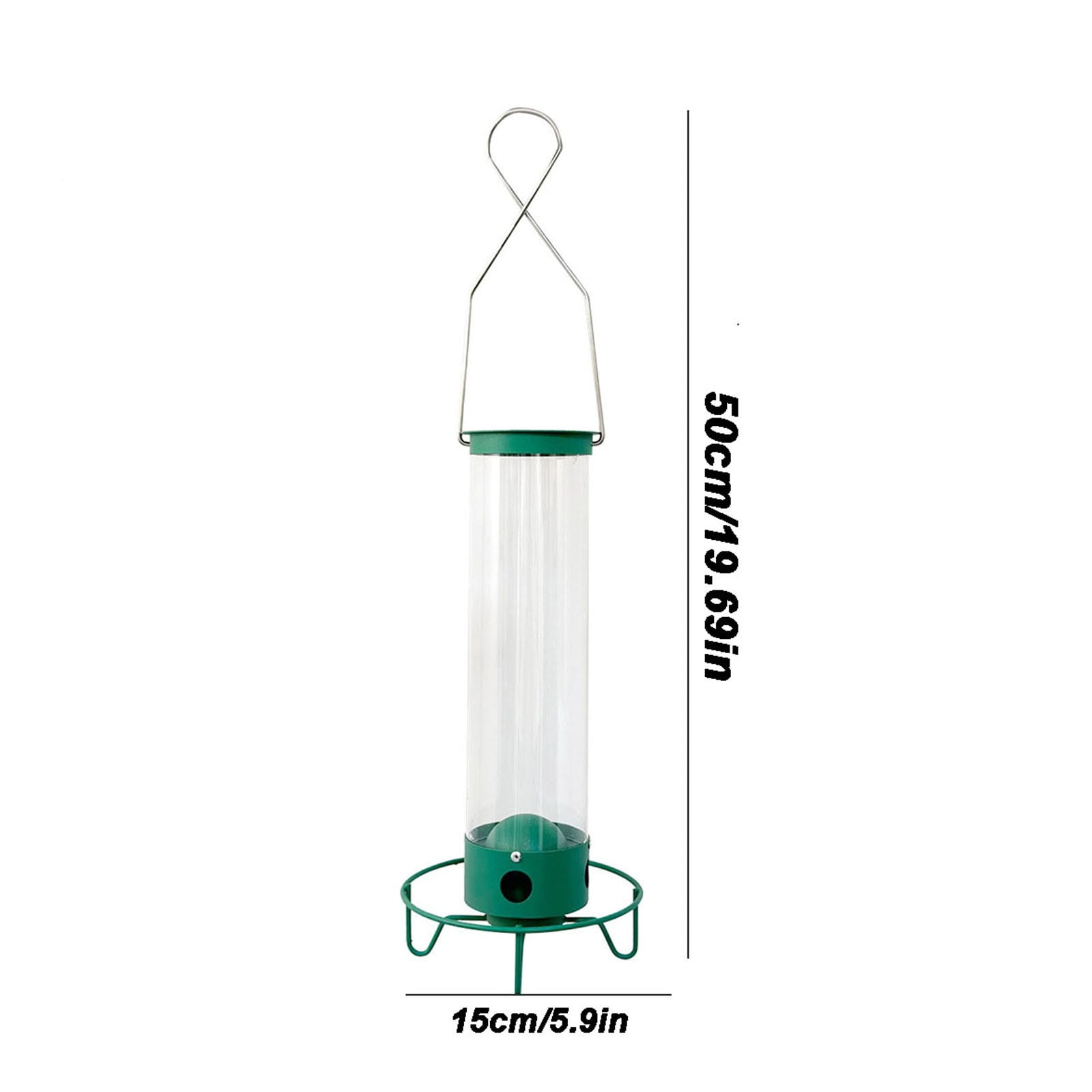 Viflosae Bird Feeder Pole Bird Feeders for Outdoors Hanging Proof Rotating Feeder with Weight Activated Rotating for External Suspension 5Lbs Feeder Capacity