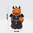 thumbnail image 2 of Spooky Halloween Pumpkin Statue Tabletop Decoration Gothic Style Festive Ornament for Home Desktop Mantle-Haunting for Holiday Party Favors Gift, G, 2 of 7