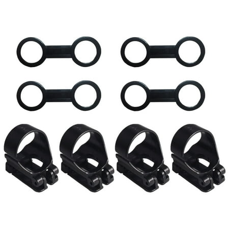 

1 Set of Professional Diving Snorkel Fixing Buckles Universal Snorkel Holders (Black)