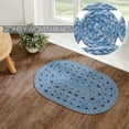 thumbnail image 4 of VHC Brands Celeste Blended Blue Indoor/Outdoor Rug Oval 20x30, 4 of 6