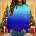 thumbnail image 2 of Bovxnpu Women Fleece Lined Long Sleeve Thermal Shirt Fleece Pullover Drop Shoulder Warm Tops, 2 of 6