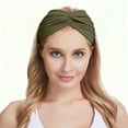 thumbnail image 2 of Lunxisen 3 Pcs Turban Headbands for Women Wide Vintage Head Wraps Knotted Cute Hair Band Accessories, 2 of 9