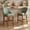 Green, variant on Bar Stool Set of 2, 26" Upholstered Counter Height Stools with Back, Solid Wood Legs, Faux Leather Bar Chairs for Kitchen Island