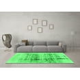 thumbnail image 3 of Ahgly Company Indoor Round Abstract Green Modern Area Rugs, 8' Round, 3 of 4