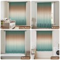 thumbnail image 6 of Green Brown Ombre Sheer Curtains 63 Inches Long, Modern Gradient Abstract Art Light Filering Curtains, Breathable Simi Curtain Privacy Drapes for Living Room Bedroom Lightweight Window Treatment, 6 of 7