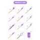 thumbnail image 5 of Juego de 12 utensilios de cocina de silicona Wamans con puntas de silicona, mangos de madera y soporte para encimera. Ideal para cocinar, mezclar y servir. Ideal para ollas y sartenes antiadherentes., 5 of 7