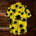 thumbnail image 5 of Blczomt Button Down Men's Shirts Short Sleeve Oversized Yellow Hawaiian Soft Shirt Graphic Summer Button Up Men Clothes, 5 of 9