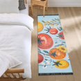 thumbnail image 3 of Yayeee Hallway Runner Rug 2'x6' Non Slip Machine Washable with Rubber Backing, Yellow Floral Tomatoes, 3 of 8