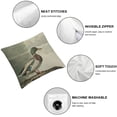 thumbnail image 6 of nygtbtfer Pillow Covers Couch Sofa Decorative Throw Pillows Cushion Cover Vintage Print Mallard Duck Square Pillow Cases for Bed Living Room White, 6 of 7