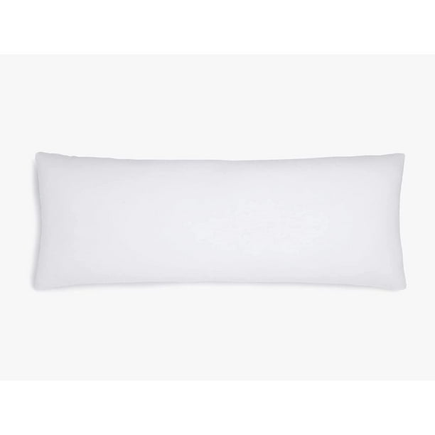 White Goose Down and Feather Body Pillow Pillows Size 20 Inches x 60
