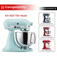 thumbnail image 3 of K45B Coated Flat Beater for KitchenAid 4.5-5 Qt Tilt-Head Mixer Attachments for Kitchen Aid Paddle Attachment, White, 3 of 7