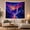Colorful Falls, variant on Moonlit Waterfall Under Colorful Aurora Sky, Dreamy Fantasy Style for Space Lovers, Galaxy Wall Art, Housewarming Gift, Tapestry Wall Hanging for Bedroom and Dorm