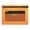 Orange, variant on 3 Compartment Mesh Zipper Pencil Pouch, 10''x 7'' Transparent Lightweight Pen Storage Bag