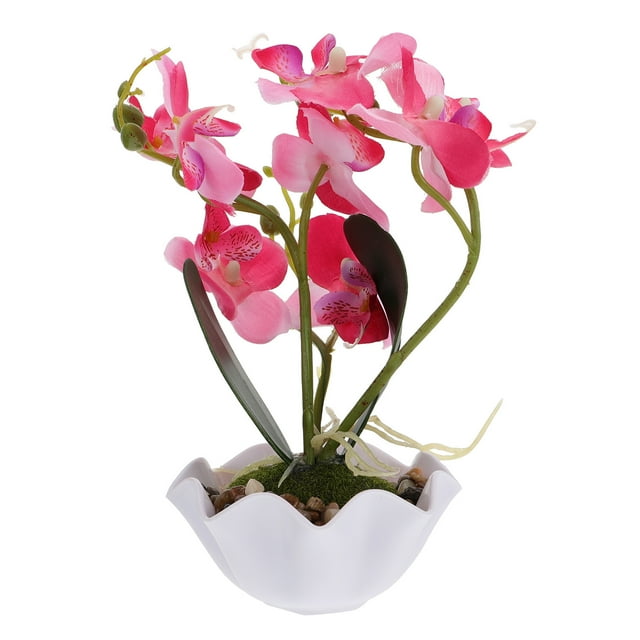 1pc Simulation Phalaenopsis Bonsai Home Plant Ornament Artificial Bonsai Decor