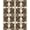 Brown Beige, Pattern 2, variant on ODIKA Botanical Stripe Border Rectangular Fronds Beige Frond Cream Playful Expressive Stain Resistant Thin Throw for Entryway, Kitchen, Laundry Room