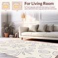 thumbnail image 2 of ODIKA 5'x7' Machine Washable Non-Slip Area Rug, Starfish & Shell High Traffic Rug, Ivory, 307856, 2 of 7