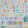 thumbnail image 4 of CNKOO Glossy Finish  Youngsters‘S Educational Alphabet & Numbers Wall Decals - Colorful Animal Letters and Pencil Design  Self-Adhesive Plastic Stickers for Nursery Decor  Educational Wal, 4 of 4