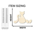 thumbnail image 3 of Unfinished Wood Cat - Craft Kit - up to 36" 6" / 1/8", 3 of 5