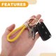 thumbnail image 4 of Ofertas Únicas 1 Juego Llavero Universal para Auto y Hogar para Mujeres y Hombres con Anillo de Cuero Microfibra Color Amarillo Dorado, 4 of 7