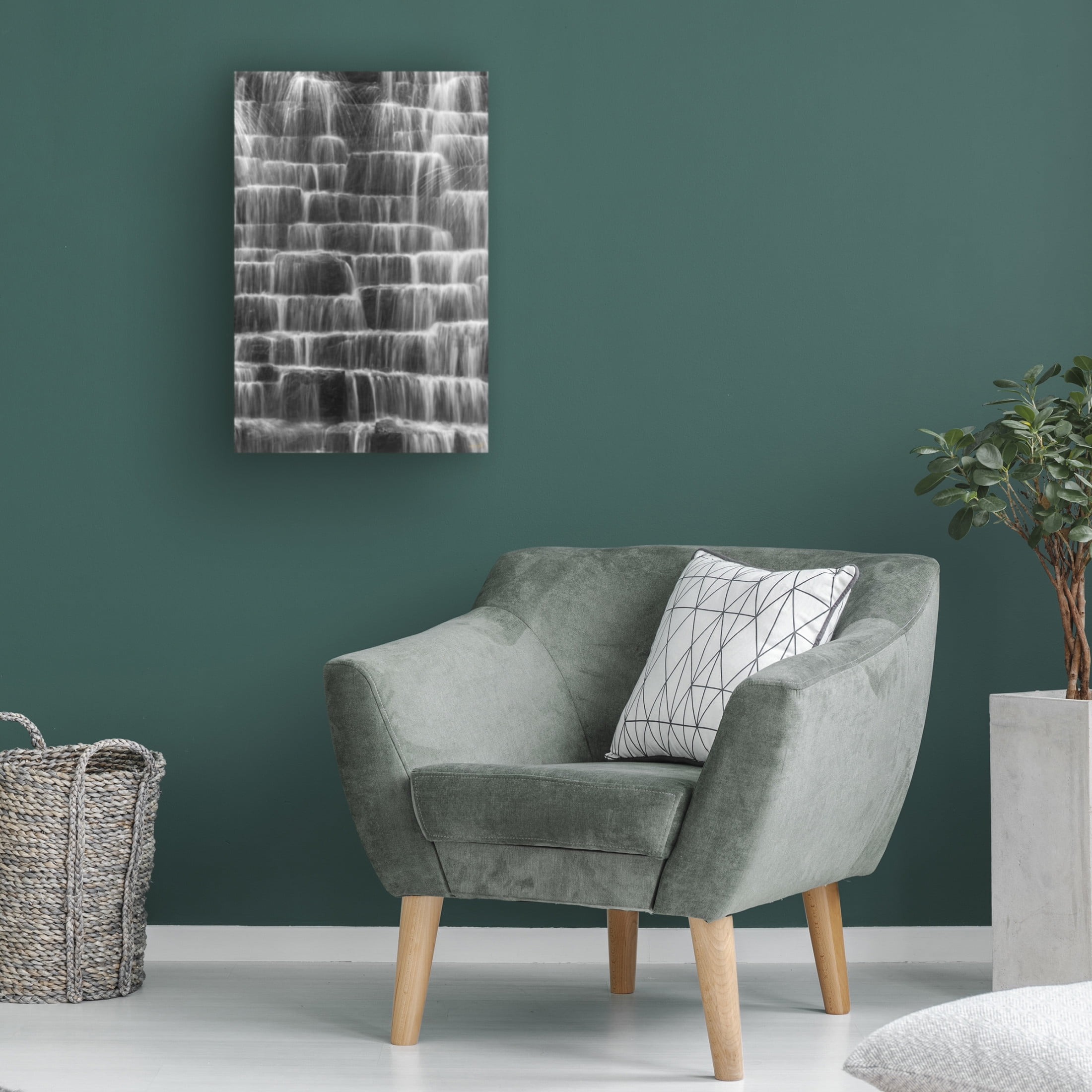 Canvas Wall Art - Life BeautifuLEE 'Water Steps 2' Wall Art for Living Room, Bedroom, or Office Décor by Trademark Fine Art - 30 x 47 Inches