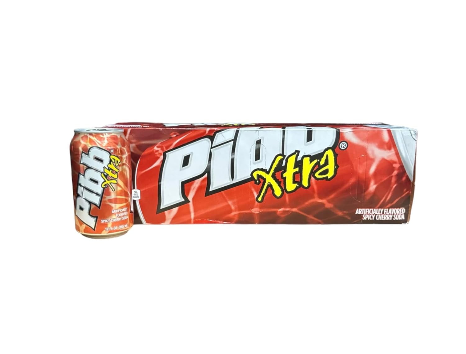 Mr. Pibb Cherry Soda Pop, 12 fl oz, 12 Pack Cans