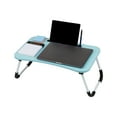 thumbnail image 5 of Mind Reader Foldable Bed Tray, Lap Desk with Fold-Up Legs, Freestanding Portable Table for Laptop, Tablet, Reading, Blue, 5 of 9