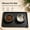 black, variant on Raised Edge Silicone Pet Feeding Mat, Waterproof Spill Proof Non Slip Food & Water Bowl Placemat for Dogs and Cats, Multiple Color Options
