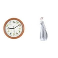 thumbnail image 1 of Reloj de pared de cerámica con forma de pájaro cantor, figura de , estatua de mujer, relojes decorativos, adorno nórdico para niña, decoració, 1 of 8