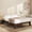 Walnut, variant on Wood Queen Platform Bed Frame, Premium Solid Wood, Sturdy Structure