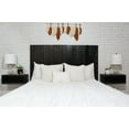 thumbnail image 3 of Barn Walls Black Headboard, Rustic Design Weathered, Solid Wood Headboard, Floating Panels, Wall Mount, Adjustable Height, Easy Assembly, Twin Size, 3 of 10