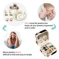thumbnail image 4 of Cherry Jewelry Display and Organizer: Portable Square Travel Case for Rings, Earrings, Necklaces, Bracelets - Suitable for Girls and Women, 4 of 6