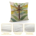 thumbnail image 4 of Chilfamy Dragonfly Throw Pillow Cover Rural Style for Home Office Sofa Decor Pillow Case Pillowcase 1 22x22in, 4 of 5