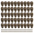 thumbnail image 1 of Skull Rivets, Electroplating Process Punk Style Zinc Alloy Ghost Skull Rivet  For Belts Silver Black,Bronze, 1 of 8