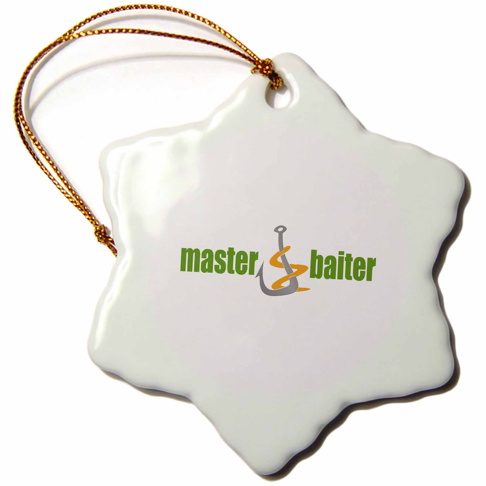 3drose Funny Master Baiter Fishing Humorsports Design Snowflake Ornament 3 Inch Walmart Com Walmart Com