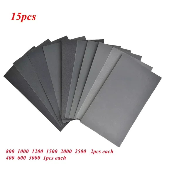 Car Polish Sand Paper Grit Metal Glass Ceramics Wood Polish Sandpaper Wet/Dry
