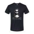 thumbnail image 2 of Wild Bobby Jesus: Ill Be Back Inspirational/Christian Men Premium Tri Blend Tee, True Black, Large, 2 of 5