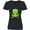 AB-Black, variant on Inktastic Cute Frog, Green Frog, Crown, Frog Prince Women's V-Neck T-Shirt
