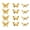 Gold, variant on 3D Gold Butterfly Wall Sticker Set of 12 Hollowed Butterflies Decal Clings for Home Party Wedding Anniversary Decor 3 Sizes