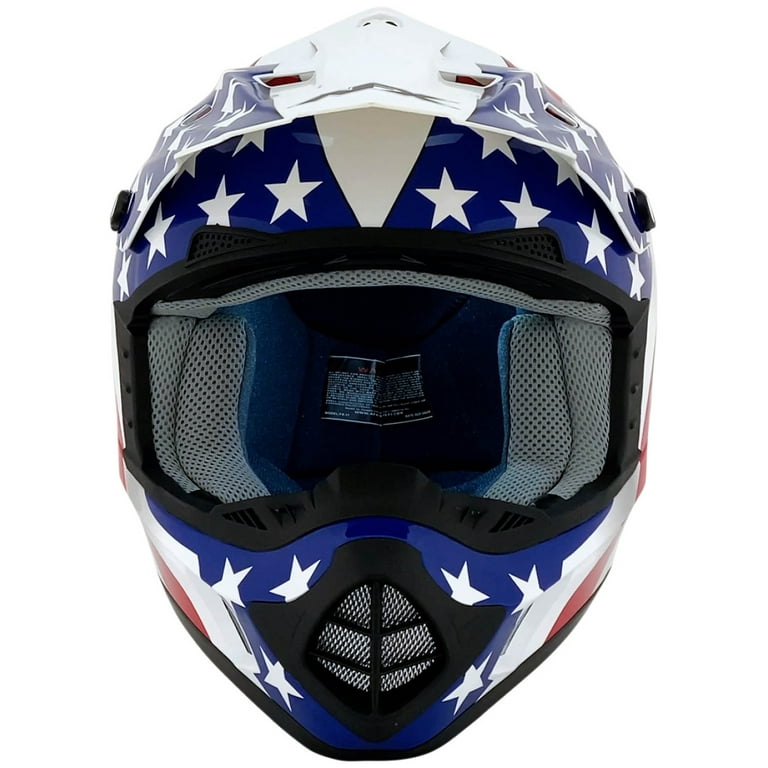 AFX FX-17 Flag MX Offroad Helmet Freedom White 3XL