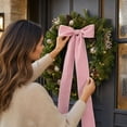 thumbnail image 5 of Long Velvet Bow with Long Streamers Large Decorative Velvet Ribbon Bow, 5 of 7