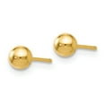 thumbnail image 2 of 14K Polished 4mm Ball Post Earrings 14k Yellow Gold Earrings, 2 of 4